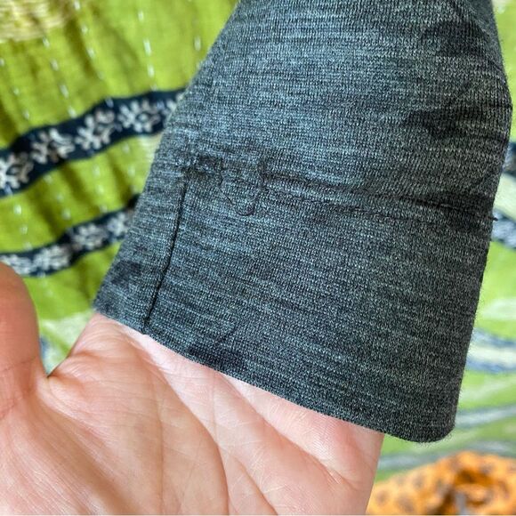 Ibex Gray Merino Wool Diana Cowl Neck Sweater Size Small - Picture 5 of 15